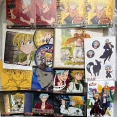 七つの大罪 ブロマイド カード コースター タトゥーシール メリオダス