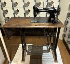 歴史的価値】美品 足踏みミシン TREASURE 昭和レトロ 近隣手渡し
