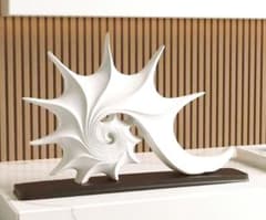 モダンアート 白い抽象彫刻 抽象アート オブジェ - メルカリ