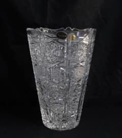 美品 ボヘミア クリスタル大花瓶 送料込み251030 - メルカリ