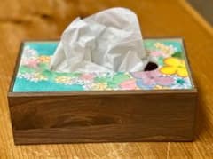 値下げ】新品 工房ゆずりは ティッシュBOX カバー 花柄 プレゼントゆー