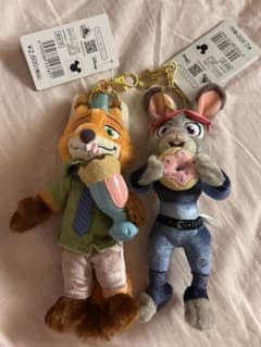 ニック・ワイルド ジュディ・ホップス ぬいぐるみキーホルダー・キー