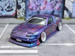 ホットウィールカスタム 日産 180sx フルエアロ マジョーラ トミカ改造