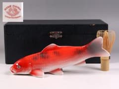 CM350】日本陶器会社 錦鯉 置物 ボーンチャイナ オールドノリタケ