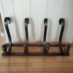 ウォールフック 曲木細工 壁掛け コート掛け ヴィンテージ 木製 - メルカリ