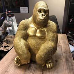 ゴールドゴリラ 置物 約30cm 人気ブランドKARE プレゼントに