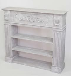 マントルピース コンソール シェルフ グレー シャビーシック 姫系 5007