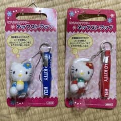 ハローキティ サンリオキャラクターネックストラップ 2色セット 2000年