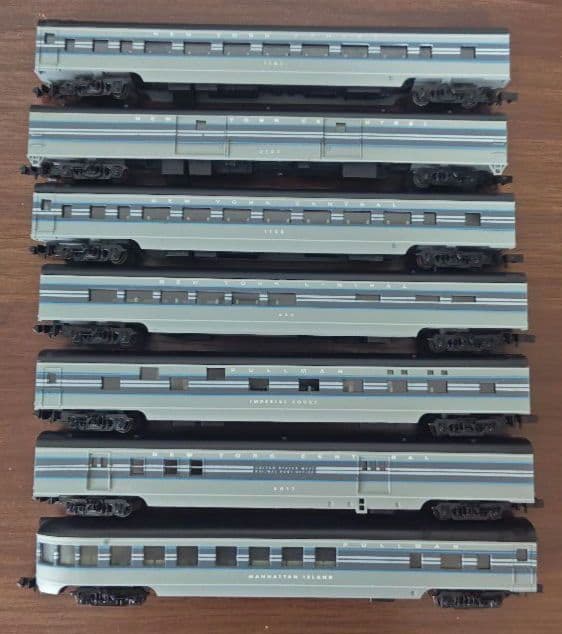 Nゲージ CON-COR ニューヨークセントラル まとめ売り ニューヨーク・セントラル ＜20世紀特急＞ 9両基本セット (展示用線路
