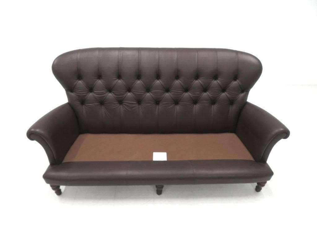 展示品 イギリス アートフォーマ 総本革 レザー チェスターフィールド