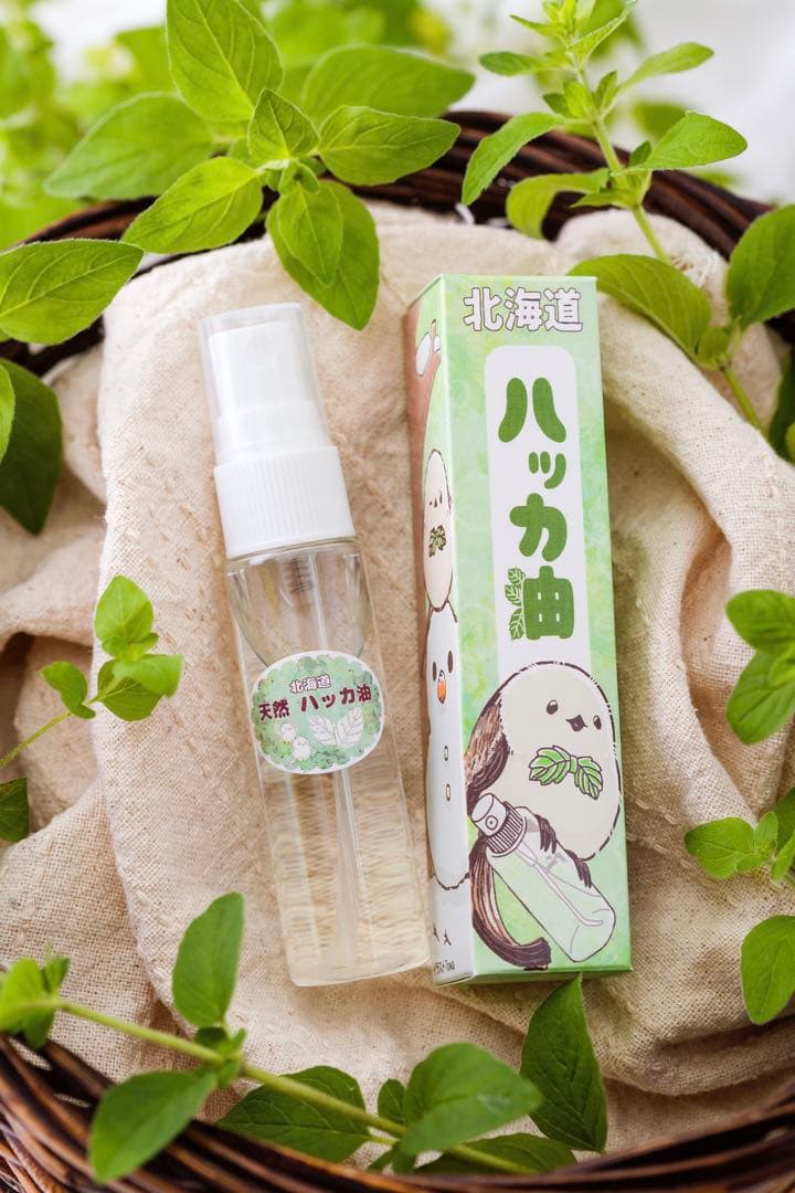 北海道ハッカ油 30ml シマエナガパッケージ　10本セット ひんやりハッカ油30ml クールダウン スプレータイプ シマエナガ