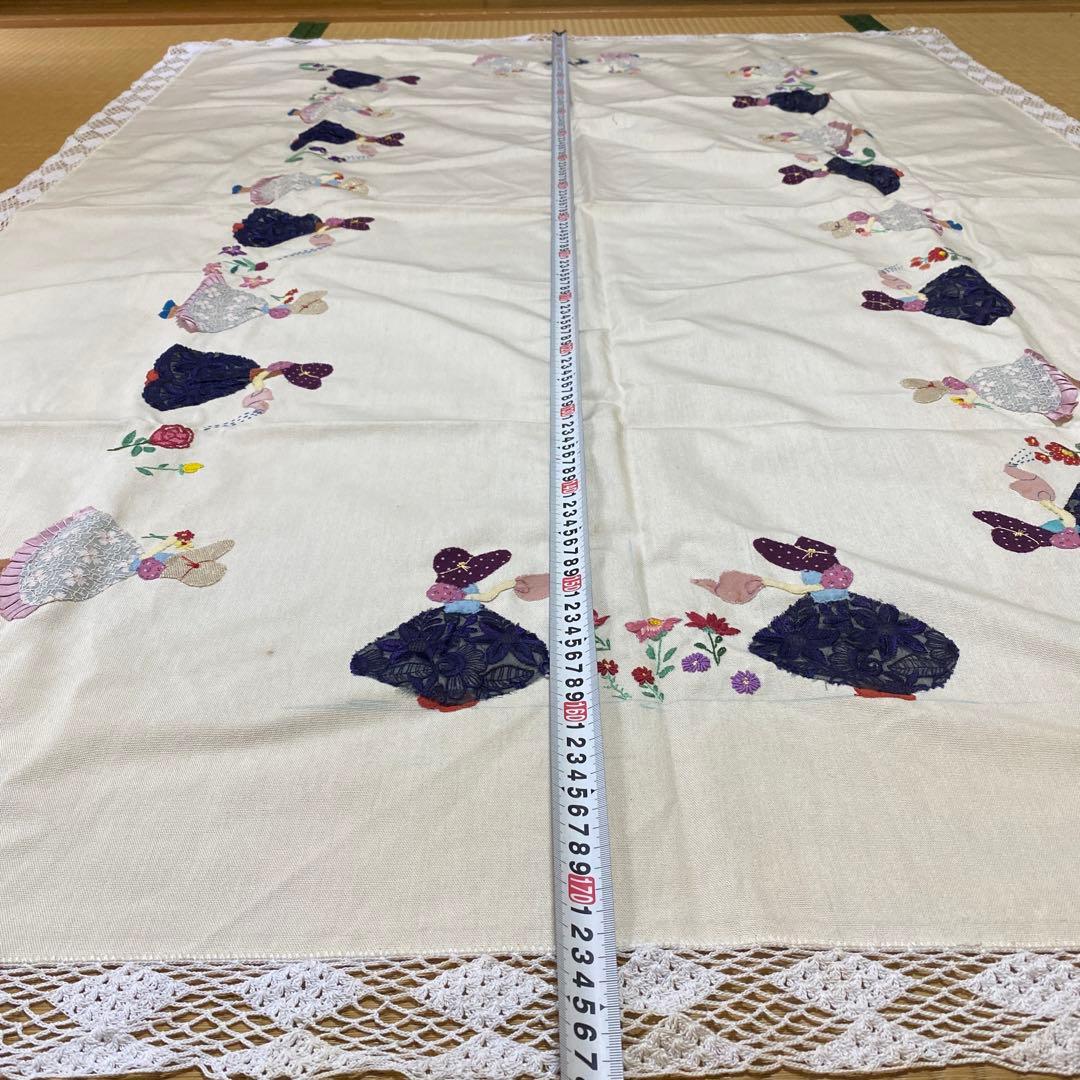 パッチワークキルト ファンシーテーブルクロス レース 女の子 花柄