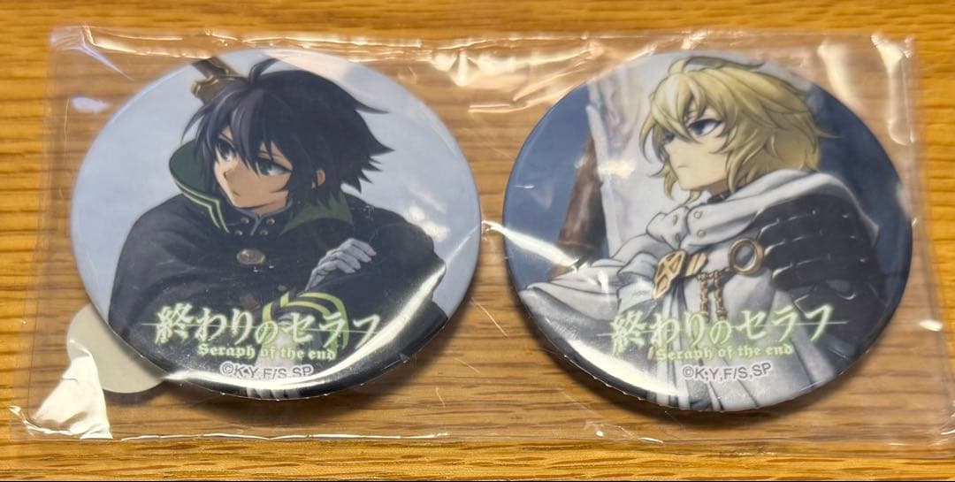 終わりのセラフ 設定資料集 コミケ89 限定 特典 缶バッジ - メルカリ