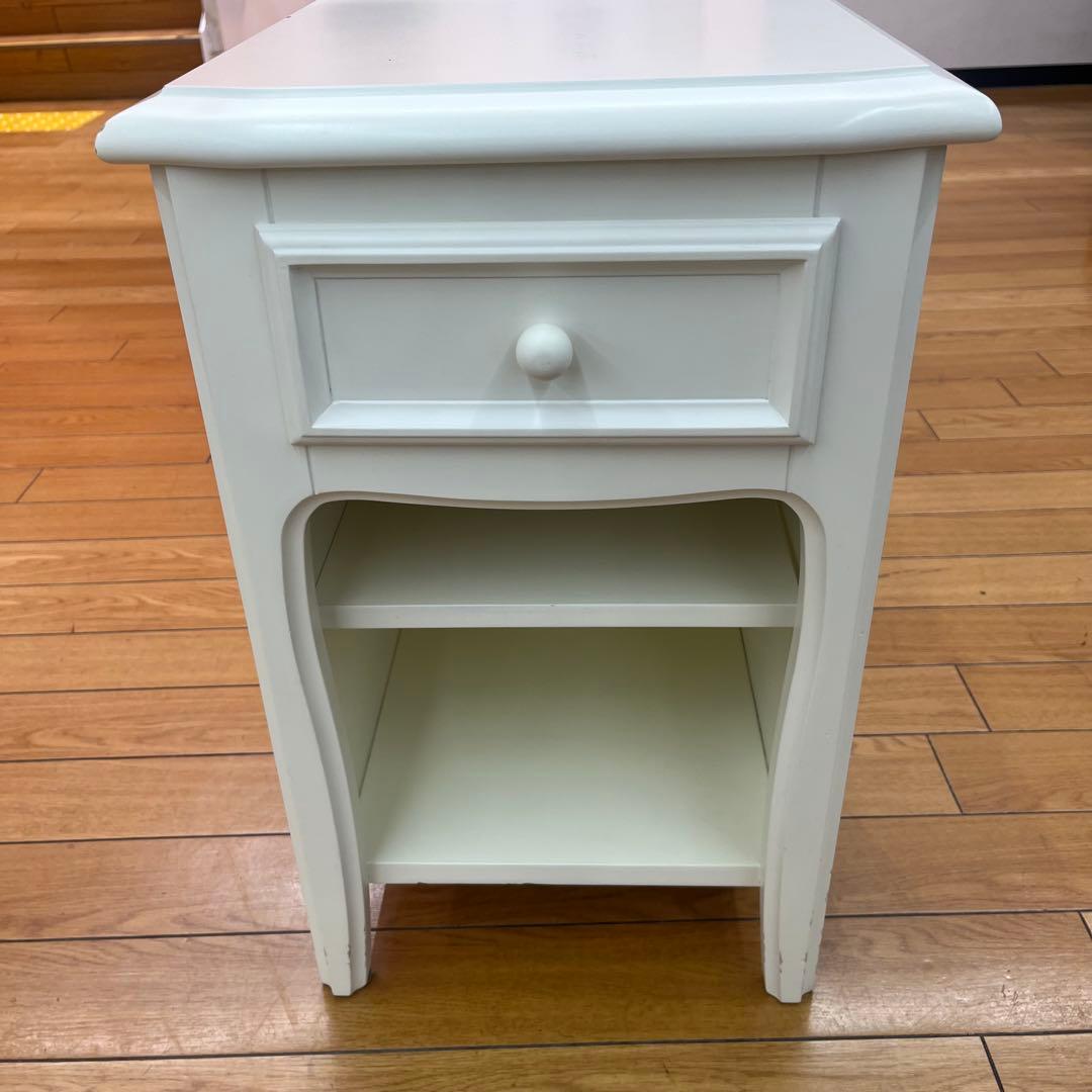 Francfranc エルガ ナイトテーブル ホワイト ミーオ ナイトテーブル ホワイト（W350×H500） | Francfranc（フラン