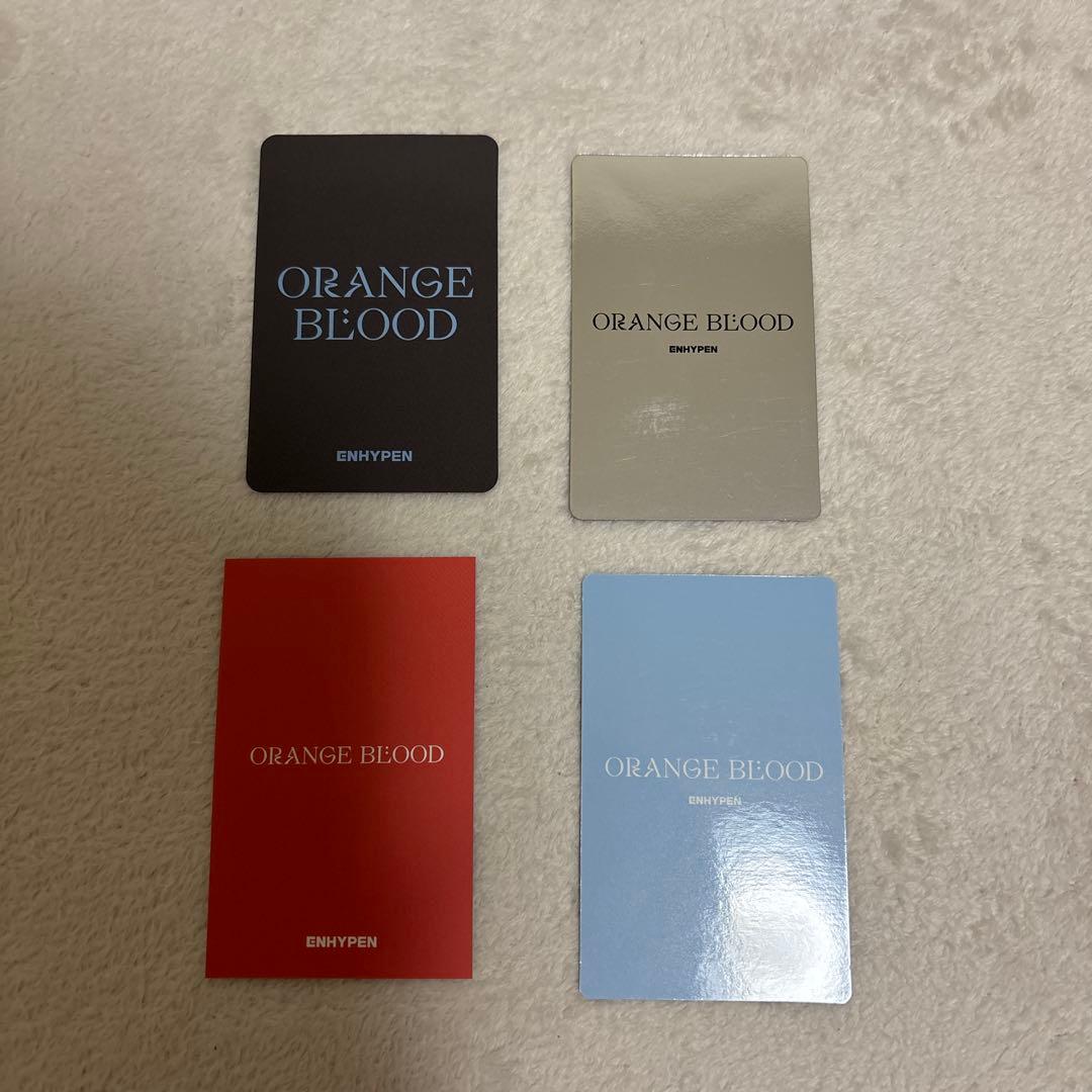 ENHYPEN ORANGE BLOOD トレカ 4枚セット - メルカリ