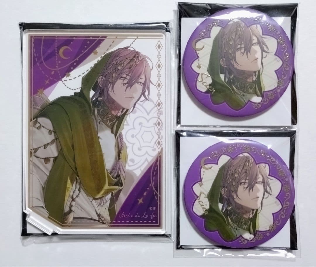 終遠のヴィルシュ 終ヴィル オトマ オトなつ アクスタ 缶バッジ シアン