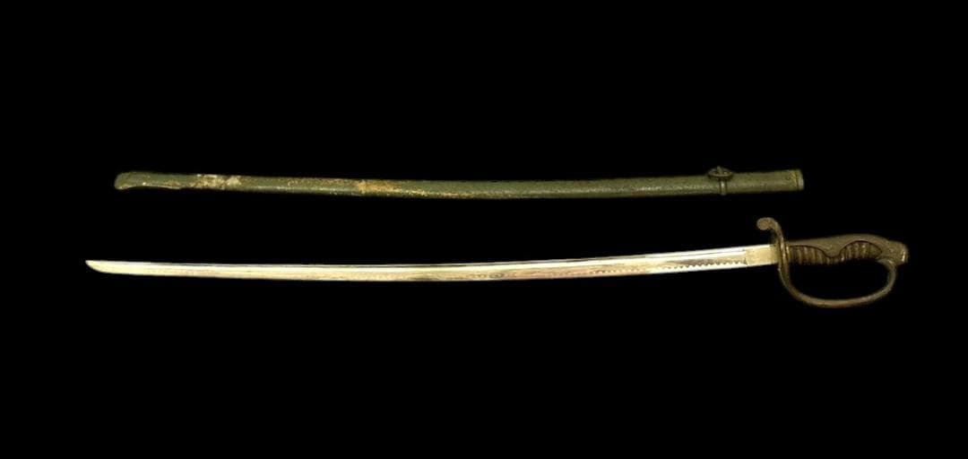 軍刀 指揮刀 模造刀 軍物 全長-約90.5cm 樋あり 旧日本軍 Yahoo!オークション - 旧日本軍 指揮刀 模造刀 軍刀 サーベル 桜紋 長