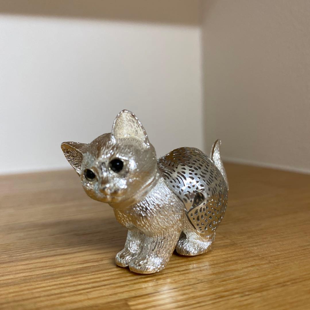 クリストフル 猫 オブジェ - メルカリ