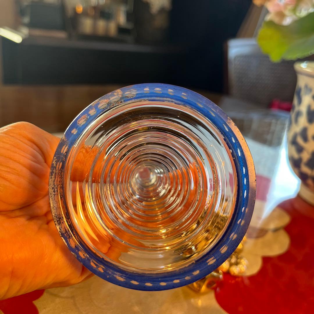 A1049 アンティーク和ガラス 日本の工芸ガラス グラディエール￼