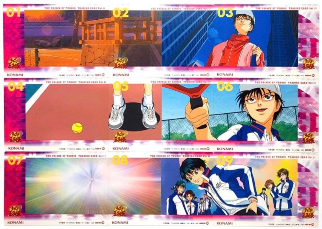青学】テニスの王子様 越前リョーマ 手塚 不二他 カードセット OP