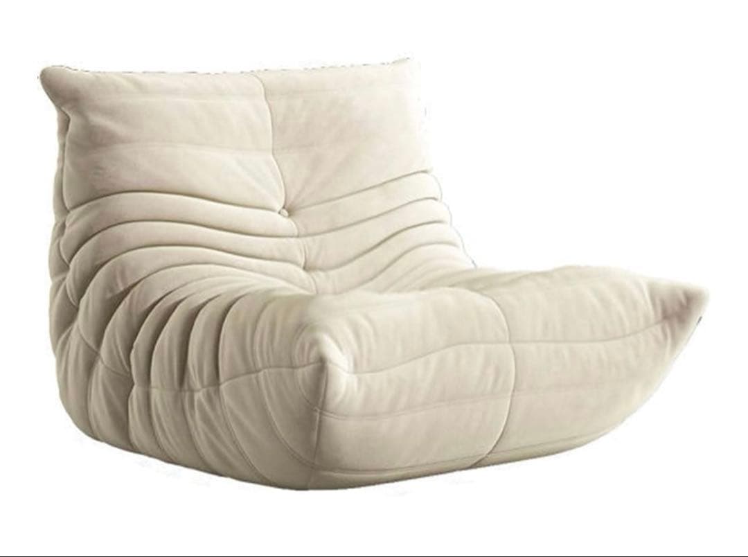 クッションソファ レイジーソファチェアホワイト 70x93x95cm Amazon.co.jp: 特大ビーズクッション 特大サイズソファ 人をダメにする