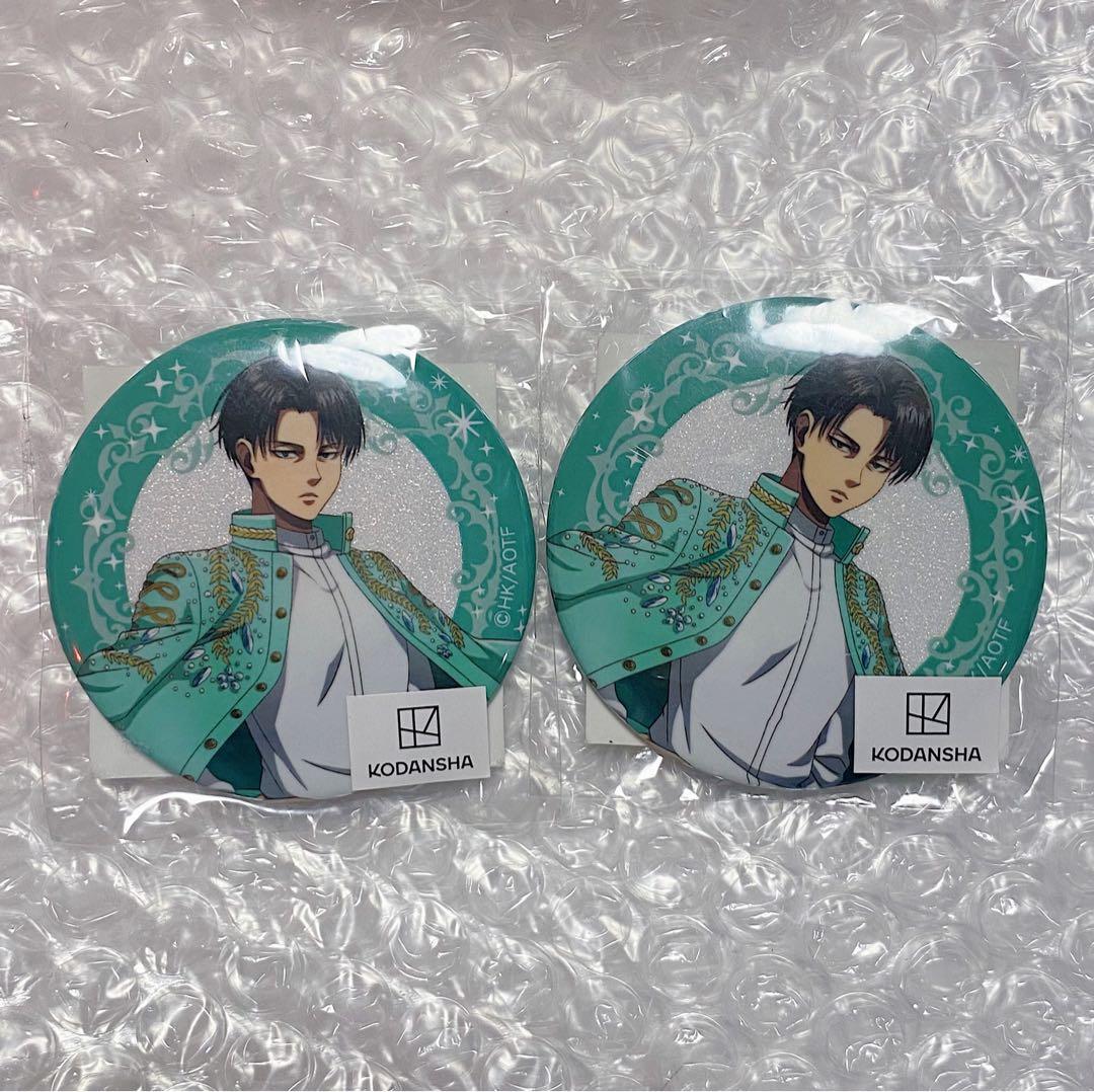 進撃の巨人 リヴァイ エスクリ 缶バッジ 2個セット - メルカリ