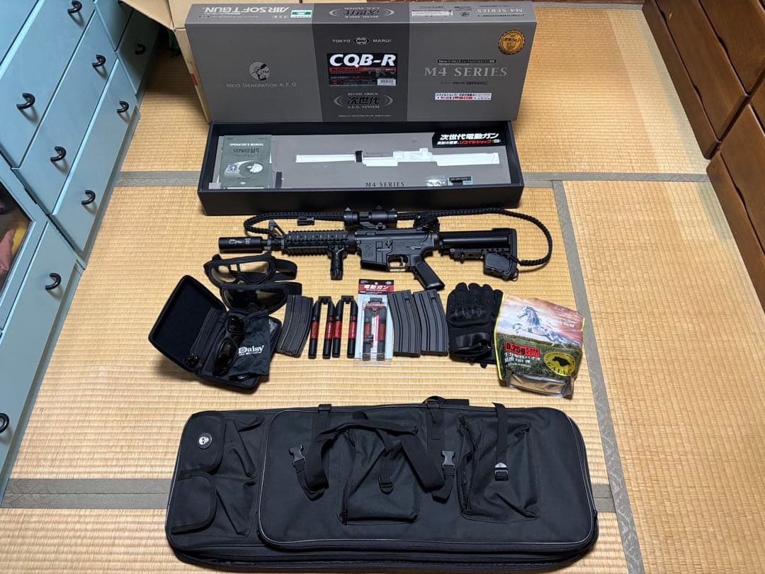 次世代電動ガン　CQB-R m4 セット 楽天市場】東京マルイ 次世代電動ガンM4 CQB-R フラットダークアース