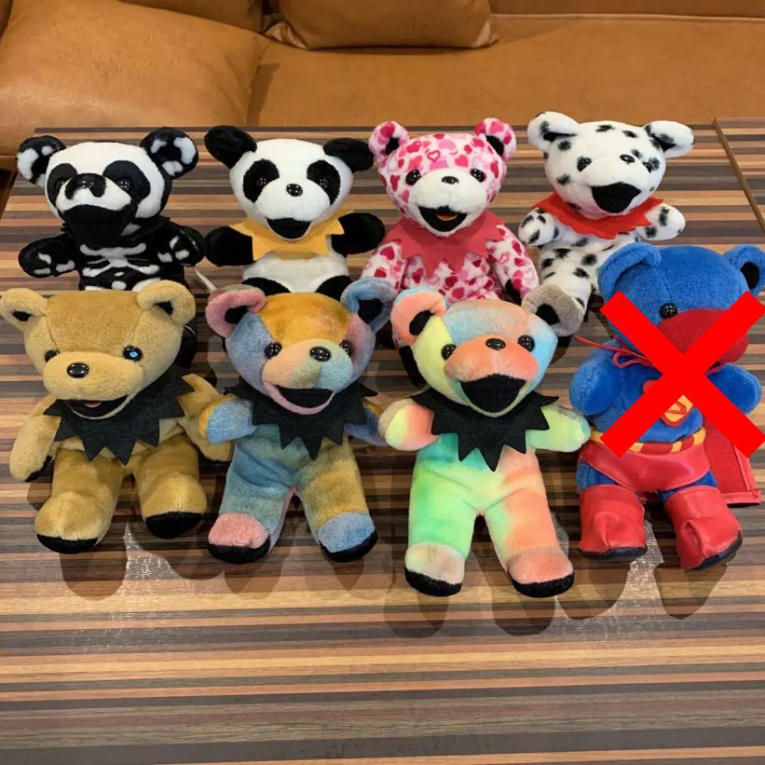 グレイトフルデッドベア Grateful dead bear 7体 - メルカリ