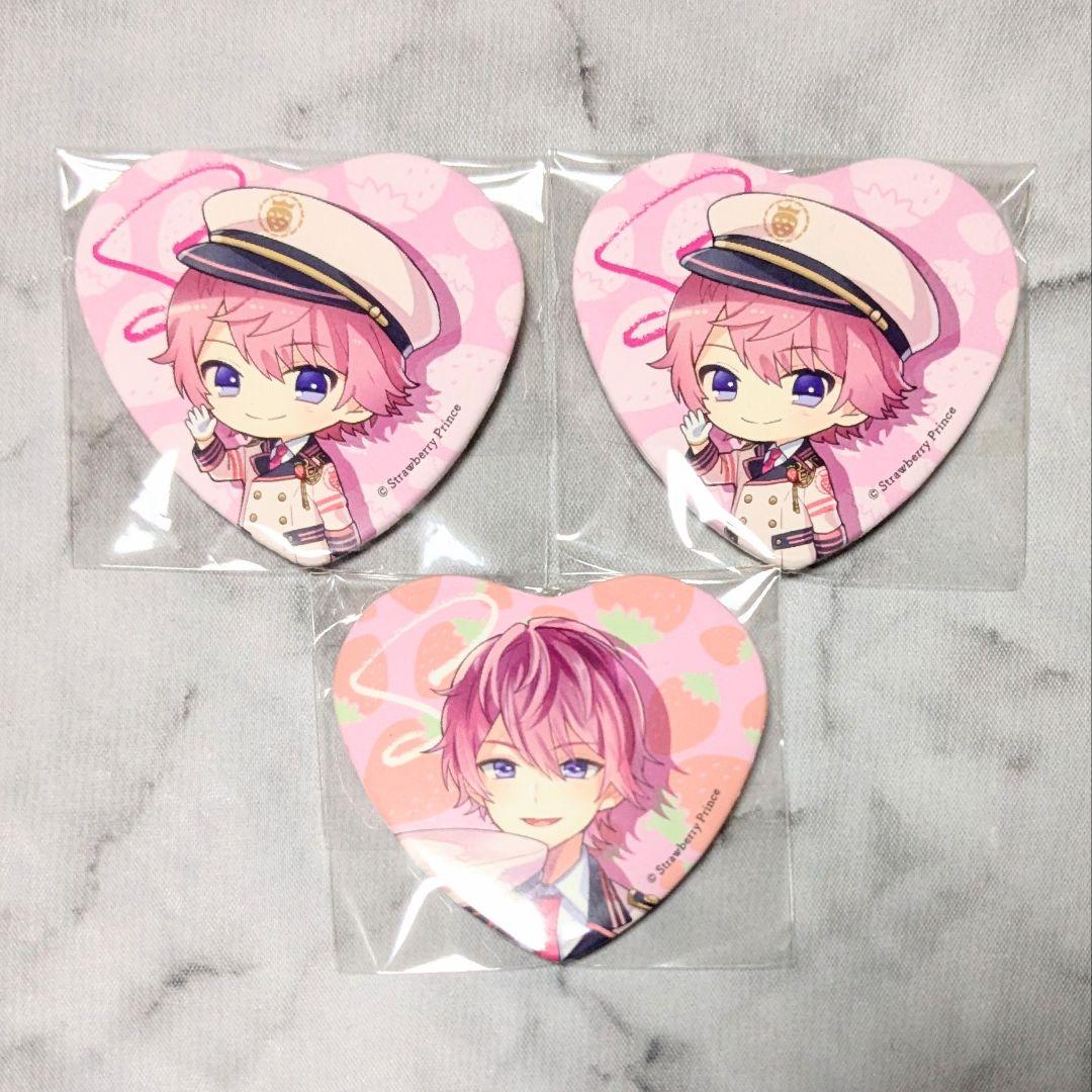さとみくん ハート缶 缶バッジ いちごマリン 苺 等身 デフォ すとぷり