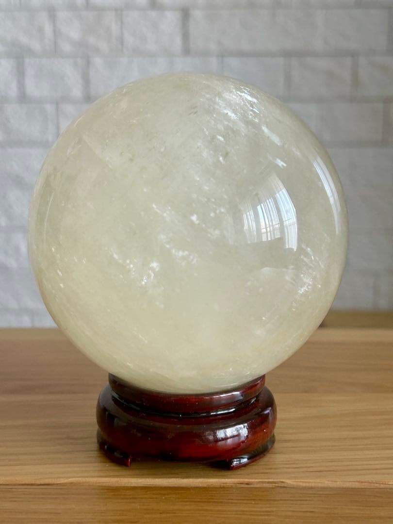 ✨虹入り✨ハニーイエローカルサイト 大玉 約93mm 1.2kg