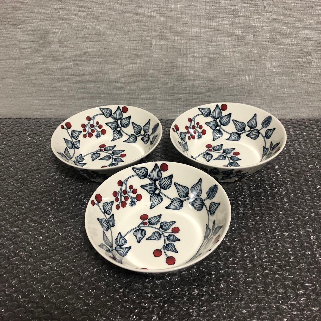 アラビア ルノ ボウル 17cm フロストベリー 3枚セット - メルカリ