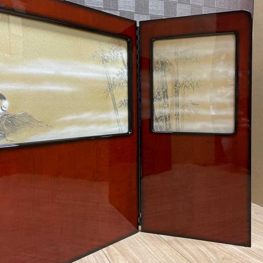 五月人形 端午の節句 屏風18号 竹に虎 トラ