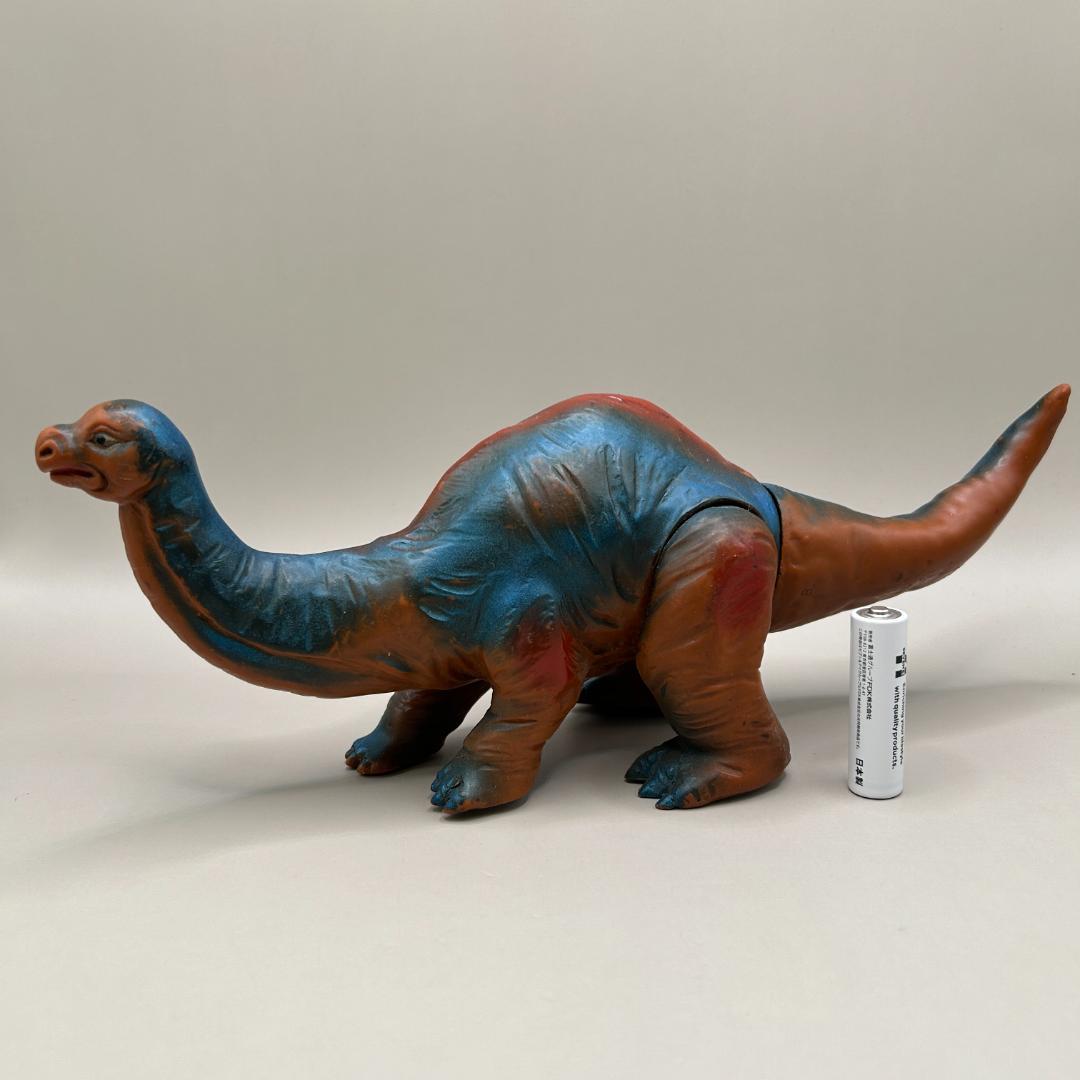当時物　マルサン　ディプロドクス　恐竜100万年　スタンダードサイズ　怪獣ソフビ マルサン 恐竜100万年 トリケラトプス スタンダードサイズ ソフビ ※難