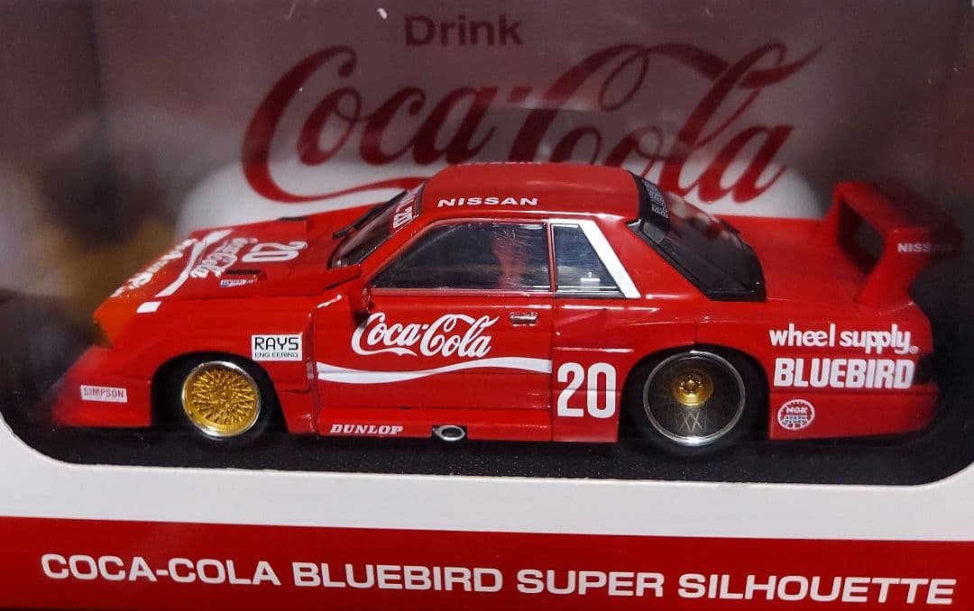 トミカ エブロ 1/43 コカ・コーラ ブルーバード スーパーシルエット 82