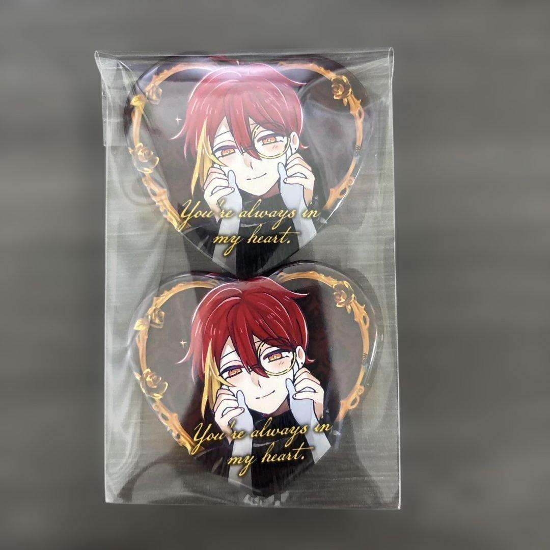 悪魔執事と黒い猫 あくねこ フェネス こころあったかハート缶バッジ