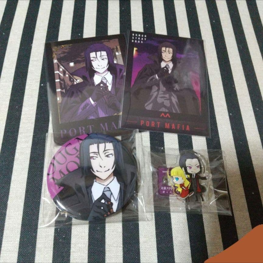 文スト 森鴎外 フォルム風カード 缶バッジ マルイ ポートマフィア