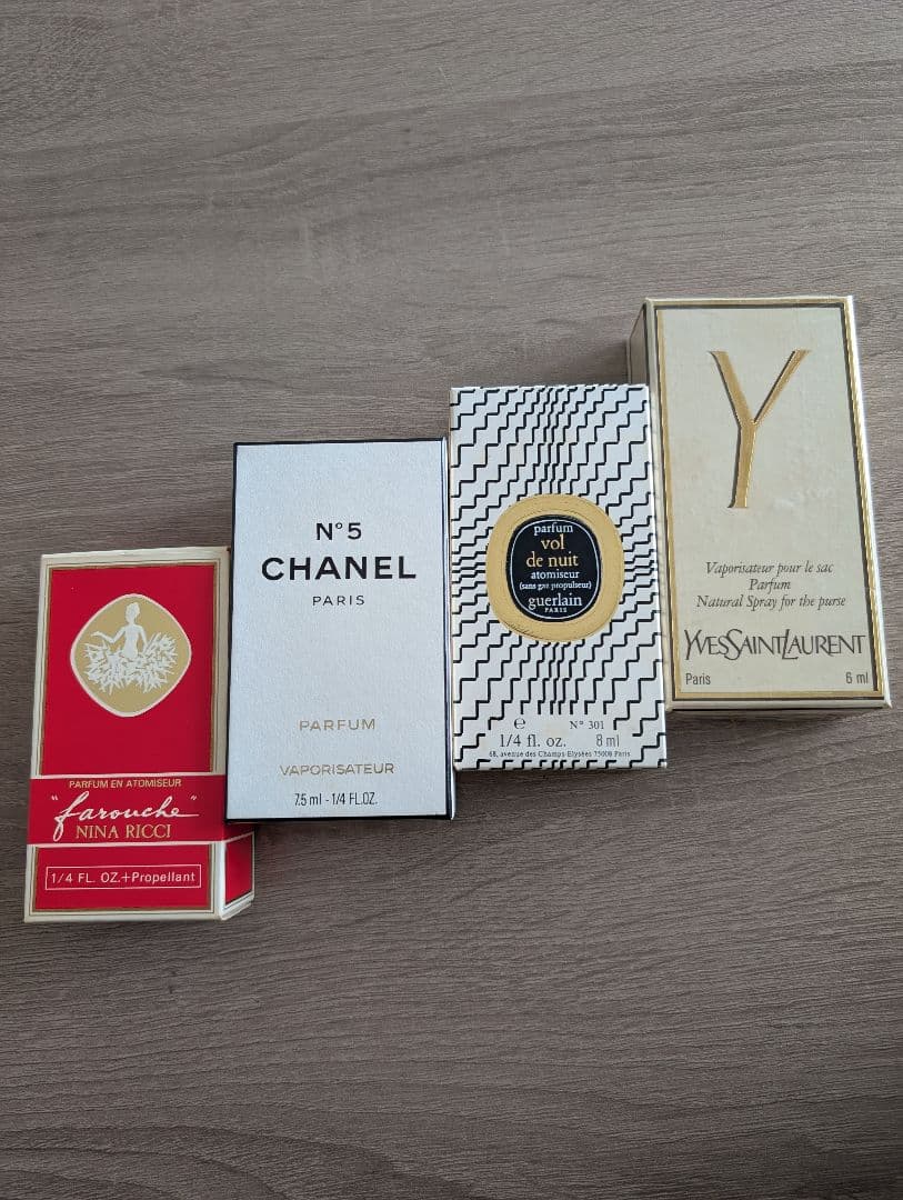 希少・観賞用】ヴィンテージ香水 4点セット（シャネル・ゲラン・サン