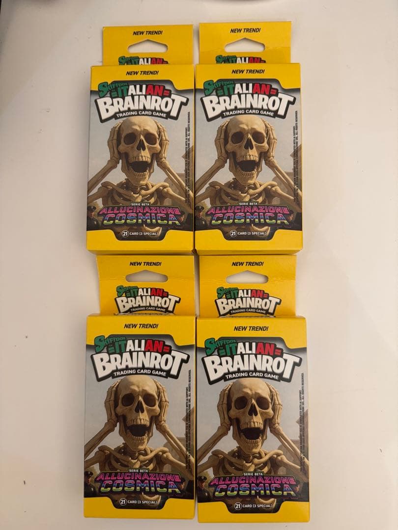 skifidol brainrot ブレインロットカード　4BOX（12パック） Skifidol Italian Brainrot Trading Cards : Booster Pack Assortment
