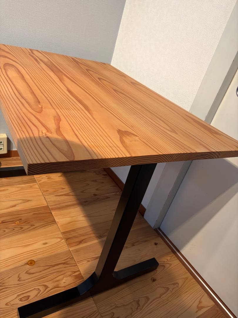 杉無垢天板とKANDEMONO THE LEGS Iライン BlackSteel - メルカリ
