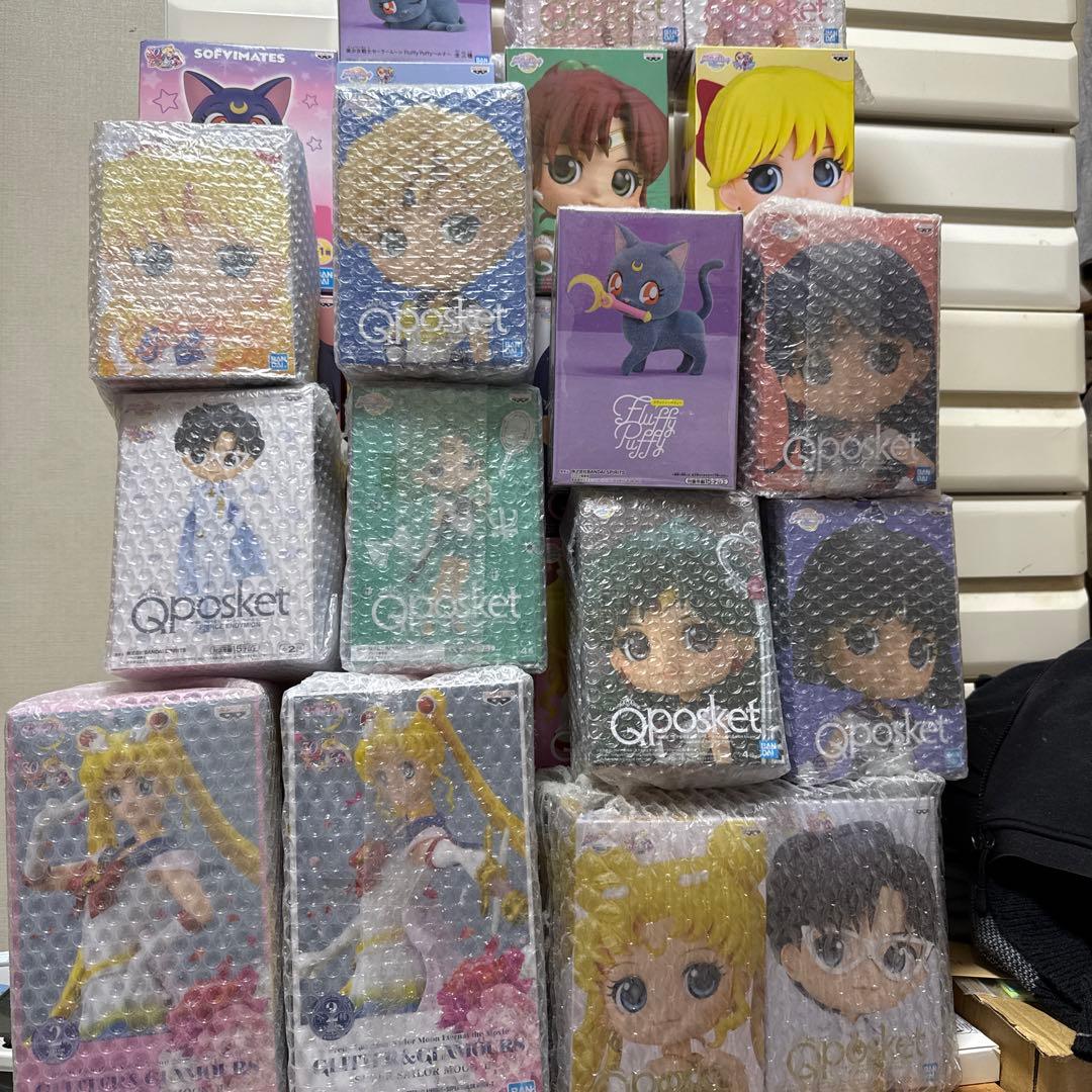 セーラームーンフィギュア キューポスケット まとめ売り 31点 セーラームーンフィギュア キューポスケット まとめ売り 31点