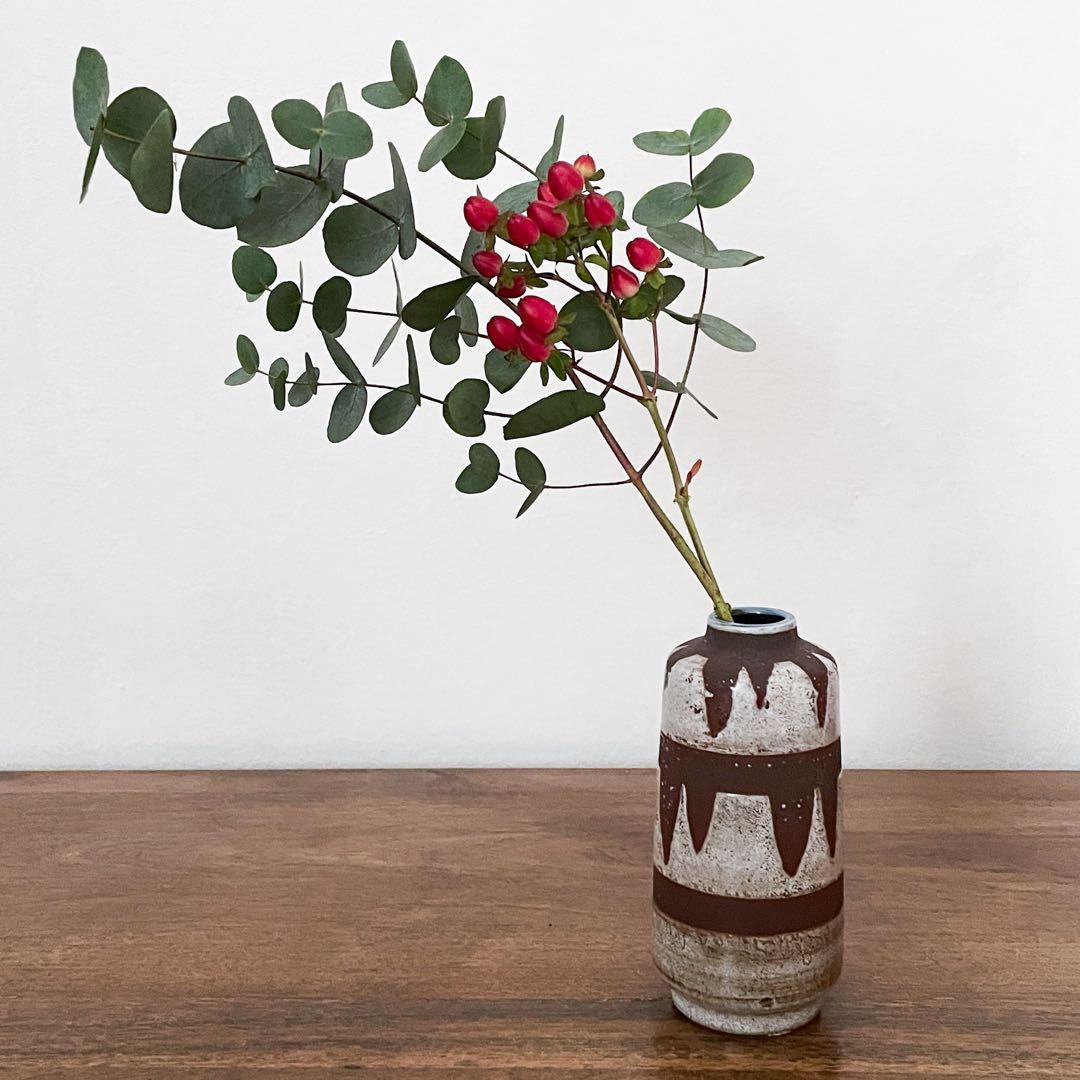 東ドイツ Haldenslebenの花瓶】ミッドセンチュリー 312