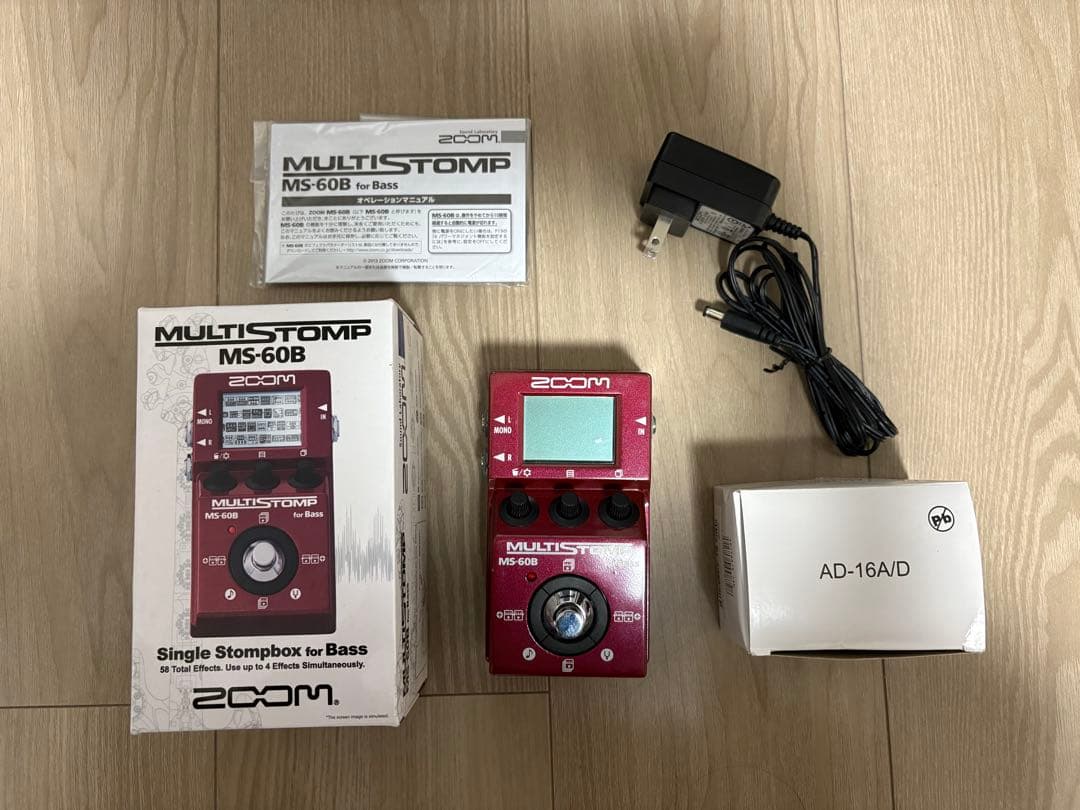 【おまけ付き】ZOOM MS-60B マルチエフェクター MS-60B MultiStomp Bass Pedal | ZOOM