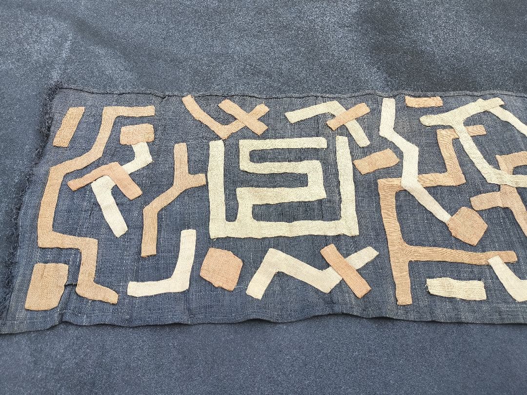 巨大　クバ布　アフリカ　民藝　3.3m