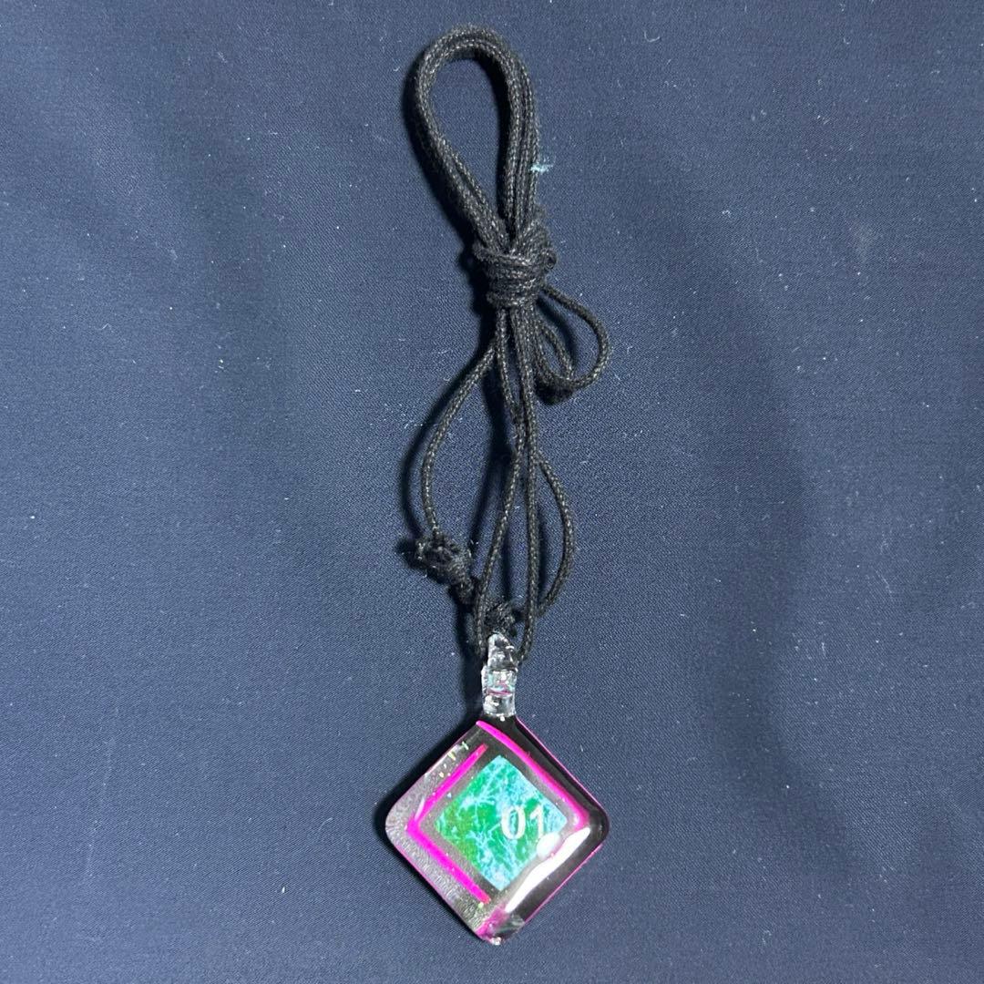 初音ミク グラスジュエリー ネックレス マジカルミライ2019 グラスジュエリー ドロップ（初音ミクVer./巡音ルカVer.） スクエア