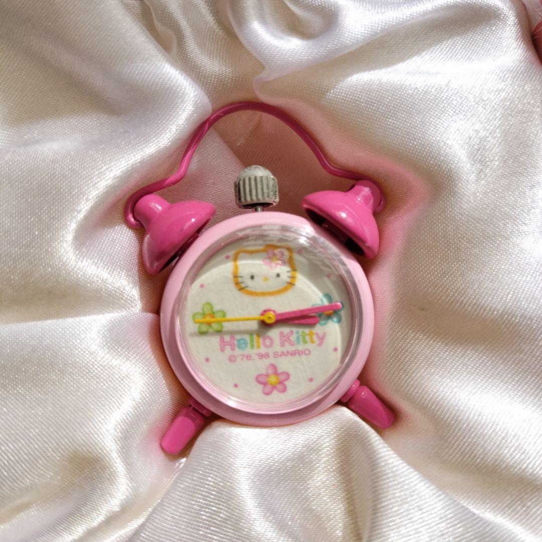 ハローキティ ミニクロック 置時計 激レア 平成レトロ サンリオ Kitty