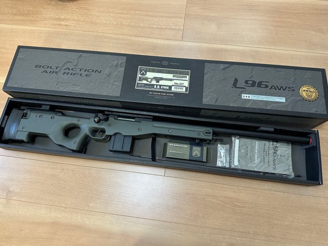 綺麗　東京マルイ　L96AWS　ライフル　動作確認済　エアコッキング　エアガン L96 AWS ブラックストック - ボルトアクションエアーライフル | 東京