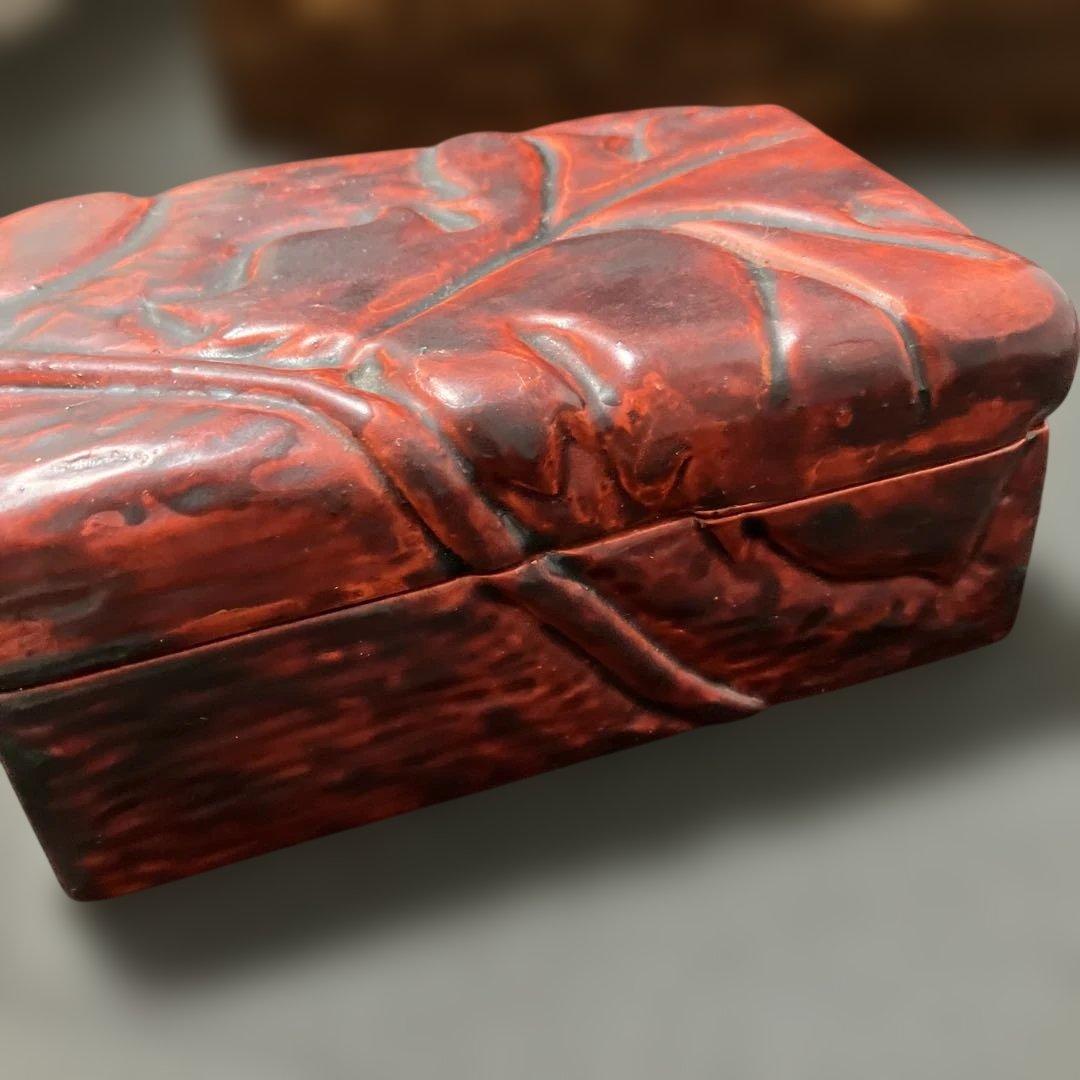 2-46)秋田各館 伝統工芸KUSANAGI桜皮細工 鎌倉彫小物入れ - メルカリ