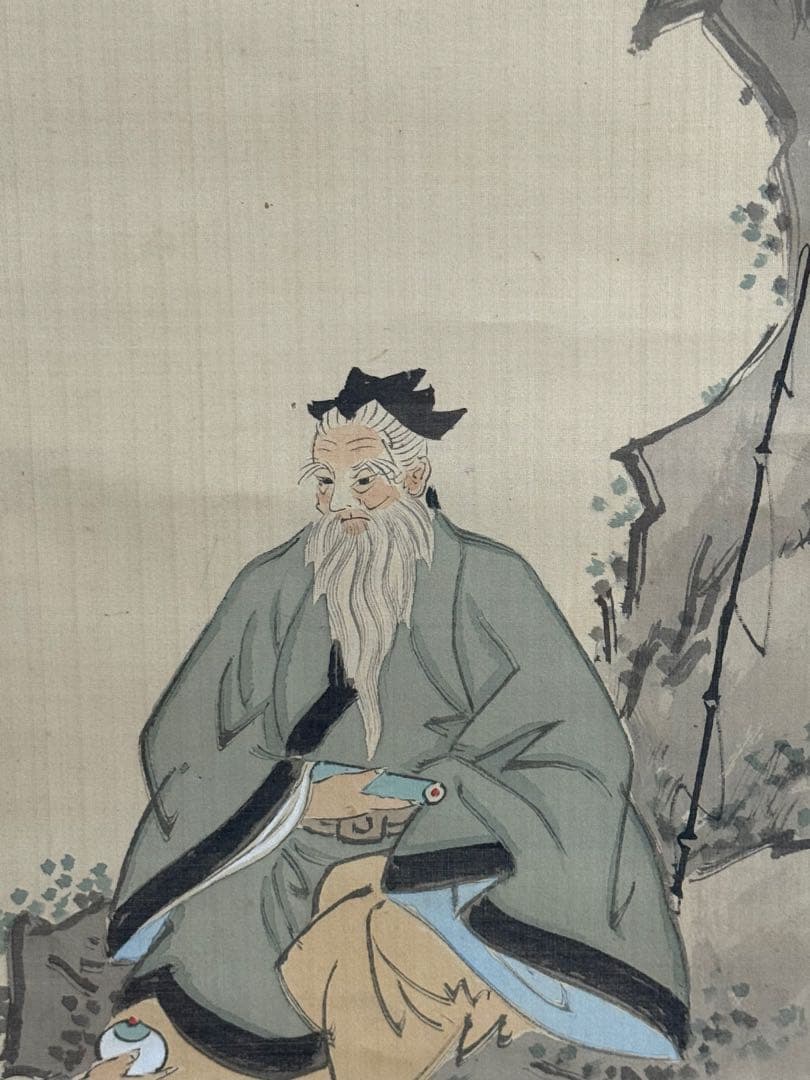 三長老 絹本肉筆 落款あり 古美術 掛軸 送料込み250617 - メルカリ