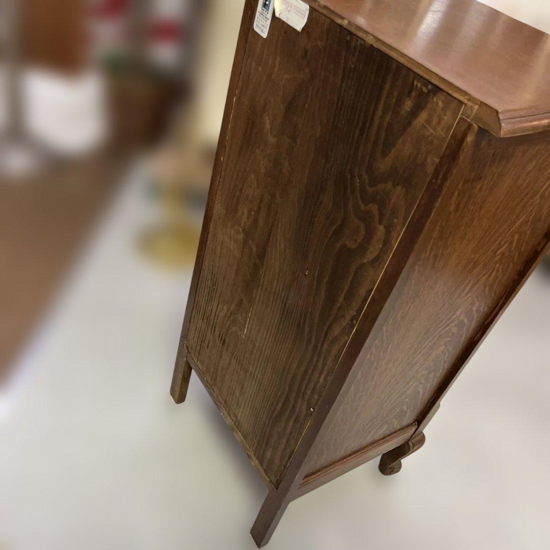 三越製作所】◇電話台◇ヴィンテージ◇ルーマニア製◇オーク材