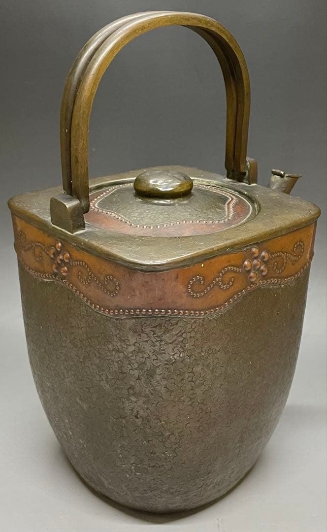 金工師 金屋五郎三郎 注水 薬缶 口蓋付 銅製 茶道具 N773 - メルカリ